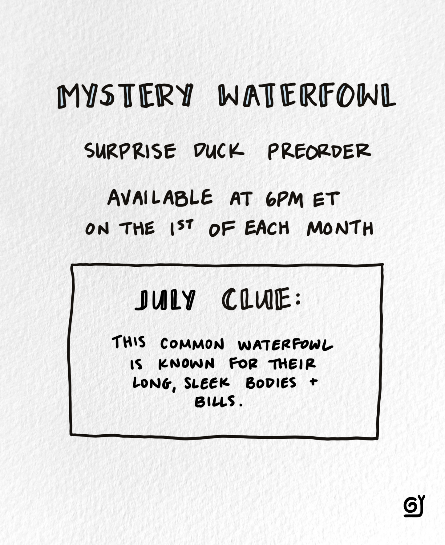 July Mystery Waterfowl