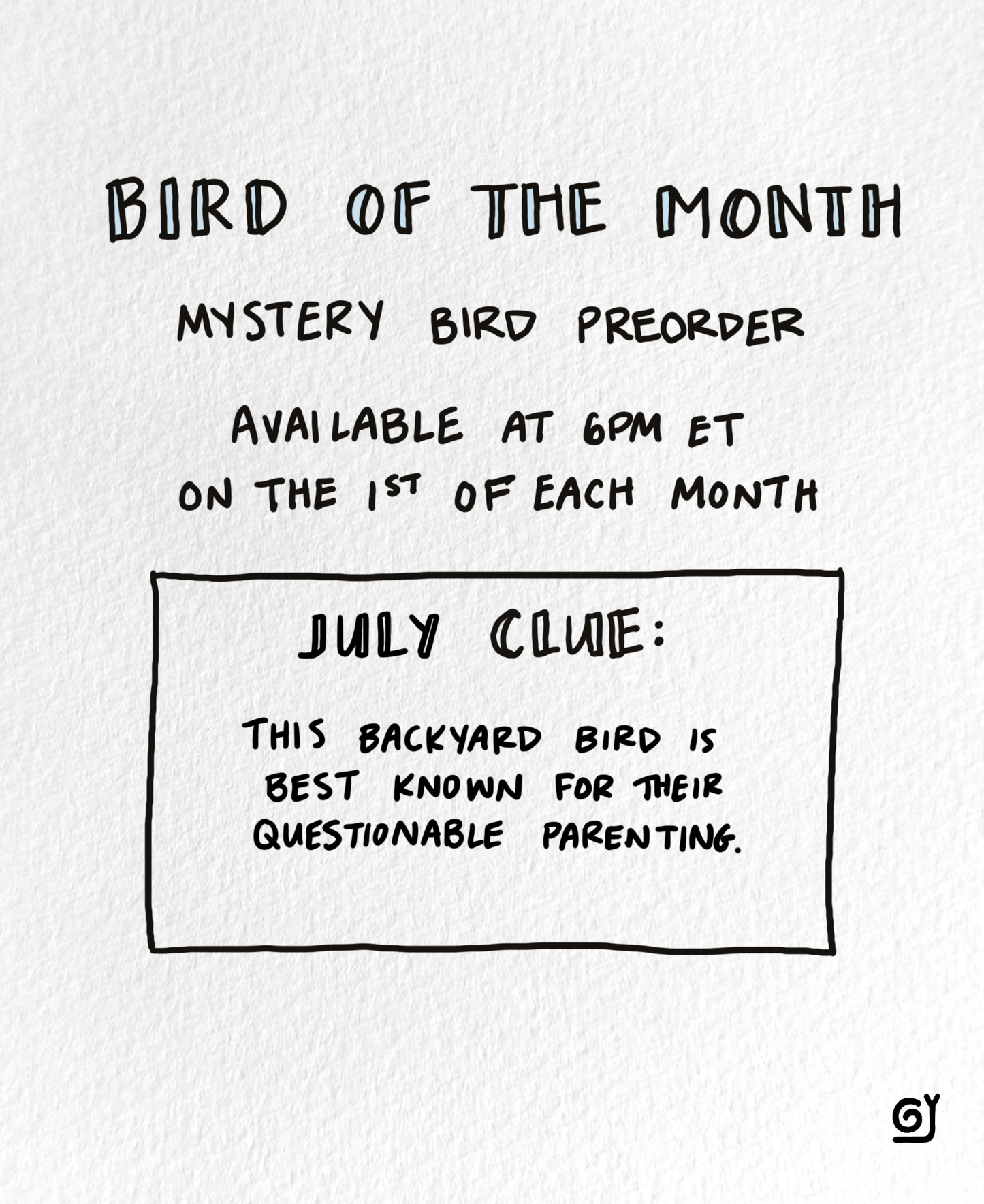July Bird of the Month