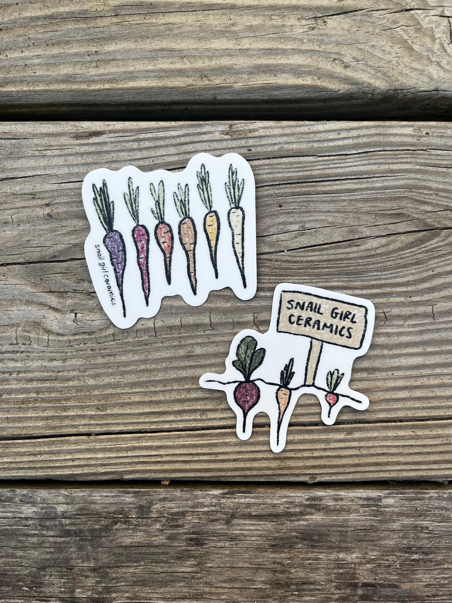 Snail Girl Garden Sticker